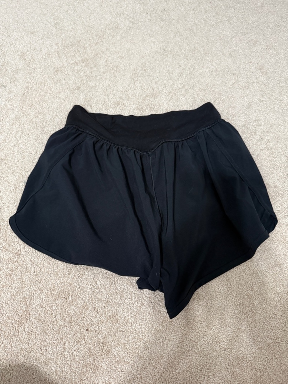 aerie Black Cross-Front High-Waist Skort - Picture 3 of 3
